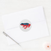 Poison Dart Frog Ronde Sticker (Envelop)