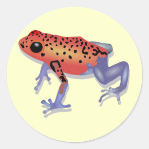 Poison Dart Frog Ronde Sticker