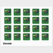 Poison Dart Frog Vierkante Sticker (Vel)