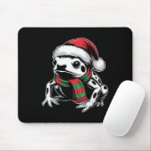 Poison Dart Frog Xmas Santa Hat Scarf Christmas Co Muismat (Met muis)