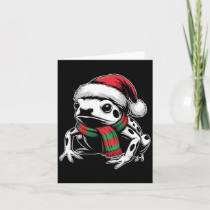 Poison Dart Frog Xmas Santa Hat Sjaal Kerstmis Co Kaart