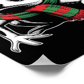 Poison Dart Frog Xmas Santa Hat Sjaal Kerstmis Co Poster (Hoek)