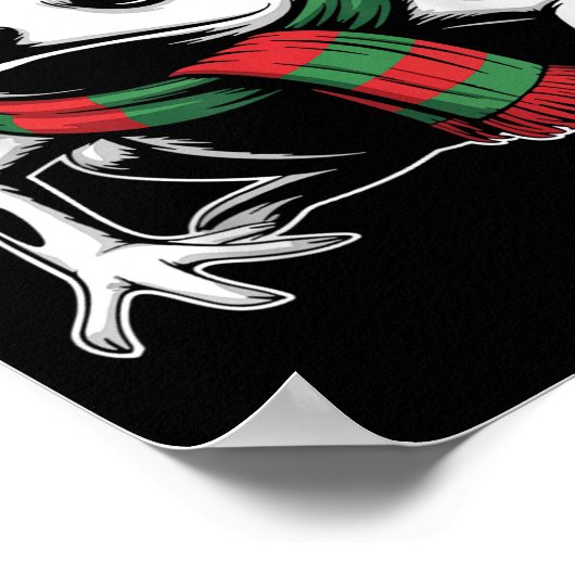 Poison Dart Frog Xmas Santa Hat Sjaal Kerstmis Co Poster (Hoek)