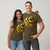 Poison Dart Frog - Zwart Geel - Amfibie - I T-shirt (Unisex)