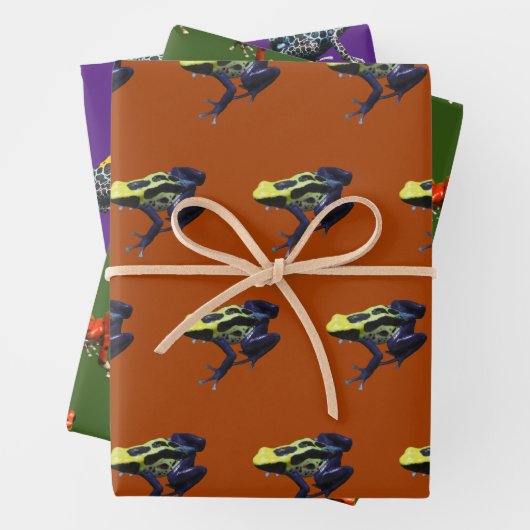 Poison Dart Frogs Inpakpapier Vel (In situ)