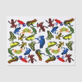 Poison Dart Frogs, kinder amfibische boomkikker Tissuepapier