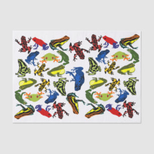 Poison Dart Frogs, kinder amfibische boomkikker Tissuepapier