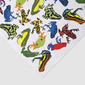 Poison Dart Frogs, kinder amfibische boomkikker Tissuepapier (Detail)