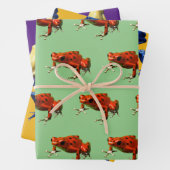 Poison Dart Kikkers die papierbladen overvullen Inpakpapier Vel (In situ)