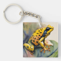 Poison Dart Yellow Frog Waterverf