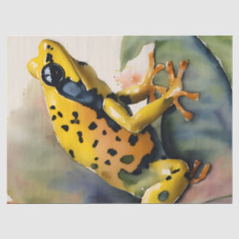 Poison Dart Yellow Frog Waterverf Tissuepapier