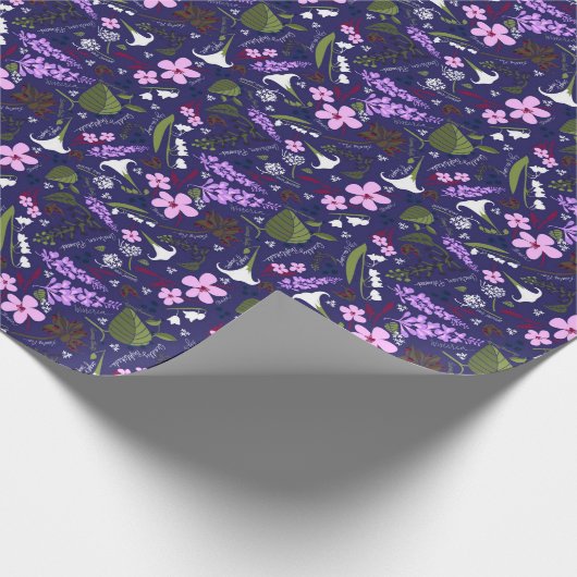 Poison Garden | Alle bloemen Cadeaupapier (Hoek)