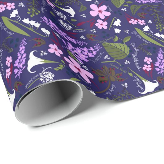 Poison Garden | Alle bloemen Cadeaupapier (Rol Hoek)