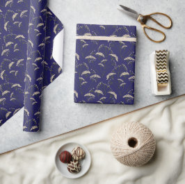 Poison Garden | Snakeroot blauw en wit Cadeaupapier