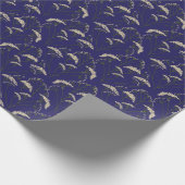 Poison Garden | Snakeroot blauw en wit Cadeaupapier (Hoek)