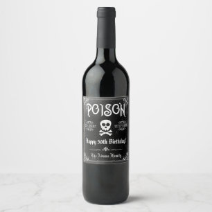 Poison Gothic Wijn Etiket