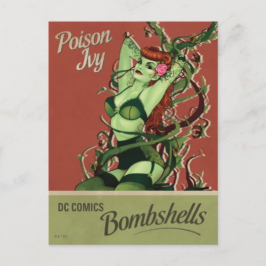Poison Ivy Bombshell Briefkaart (Voorkant)