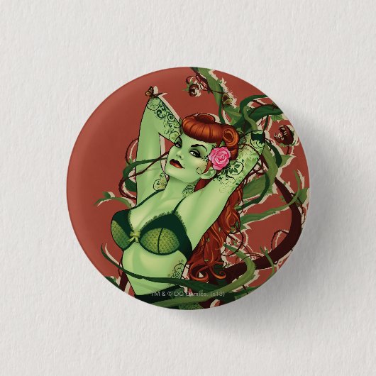 Poison Ivy Bombshell Ronde Button 3,2 Cm (Voorkant)