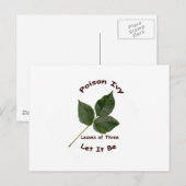 Poison Ivy Briefkaart (Voorkant / Achterkant)