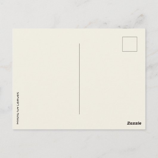 Poison Ivy Leaves - Poison Ivy Green Vine - Echt w Briefkaart (Achterkant)