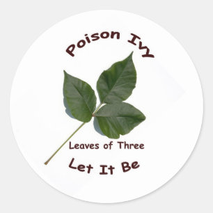 Poison Ivy Ronde Sticker