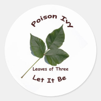 Poison Ivy Ronde Sticker