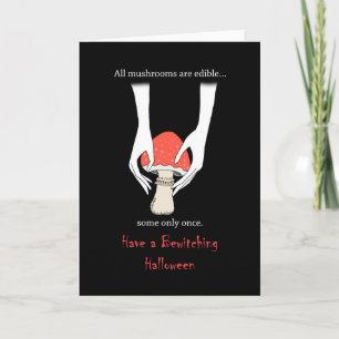 Poison Mushroom Creepy Witchy dark Halloween  Kaart