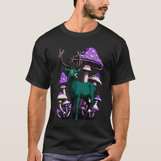 Poison Mushroom Deer T-shirt (Voorkant)