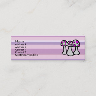 Poison Mushroom Profielkaarten Mini Visitekaartje