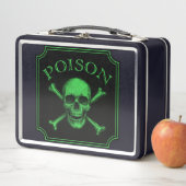 Poison Skull and Crossbones Halloween Design Print (In situ)