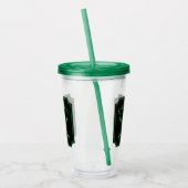 Poison Skull and Crossbones Halloween Design Print Acryl Drinkbeker (Links)