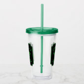 Poison Skull and Crossbones Halloween Design Print Acryl Drinkbeker (Rechts)