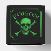 Poison Skull and Crossbones Halloween Design Print Bedankdoosjes (Bovenkant)