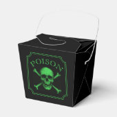 Poison Skull and Crossbones Halloween Design Print Bedankdoosjes (Voorkant Zijde)