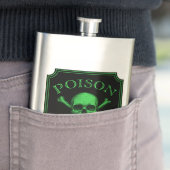 Poison Skull and Crossbones Halloween Design Print Flacon (Voorbeeld)