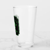 Poison Skull and Crossbones Halloween Design Print Glas (Links)