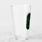 Poison Skull and Crossbones Halloween Design Print Glas (Rechts)