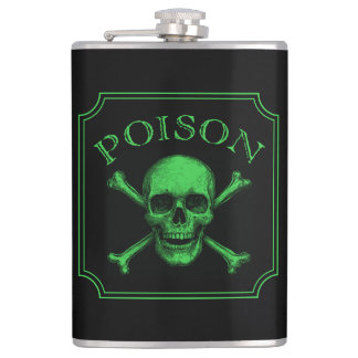 Poison Skull and Crossbones Halloween Design Print Heupfles
