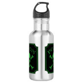 Poison Skull and Crossbones Halloween Design Print Waterfles (Voorkant)