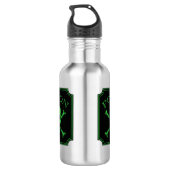 Poison Skull and Crossbones Halloween Design Print Waterfles (Achterkant)