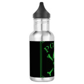 Poison Skull and Crossbones Halloween Design Print Waterfles (Links)