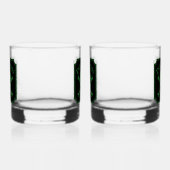 Poison Skull and Crossbones Halloween Design Print Whisky Glas (Links)