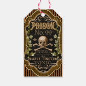 Poison Skull Apothecary Halloween Gift Label Cadeaulabel (Voorkant)