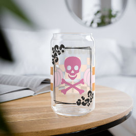 Poison Skull Halloween Koffie Mok, Herfst Hallowee Blikvorm Glas