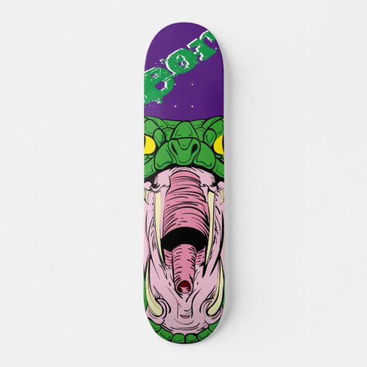 Poison Snake Skateboard Deck Design (Voorkant)