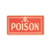  Poison Sticker Etiket Waarschuwing (Voorkant)