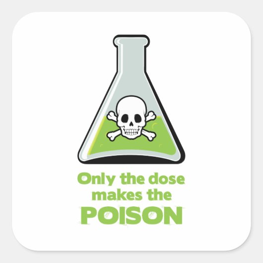 Poison Vierkante Sticker (Voorkant)