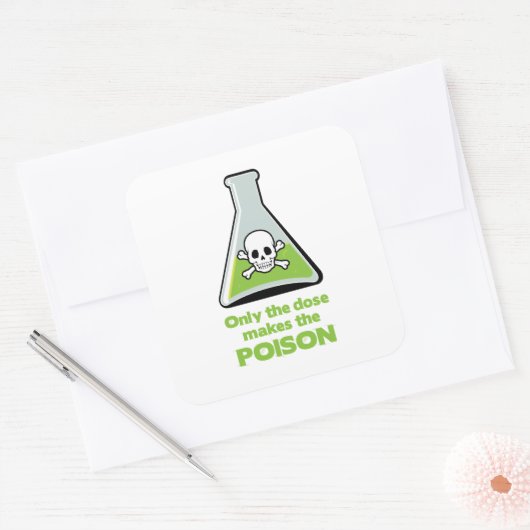 Poison Vierkante Sticker (Envelop)