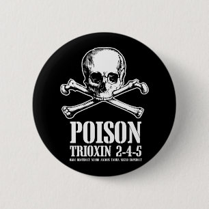 Poison Zombie Trioxin 3-4-5 dagen van de dood Ronde Button 5,7 Cm