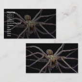 Poisoneuze neusspin visitekaartje (Voorkant / Achterkant)